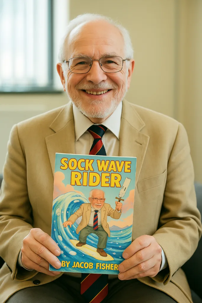 Happy person holding their personalized book